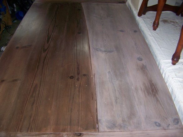 I like Briwax. I used Clear and you can see the side with the wax and without.