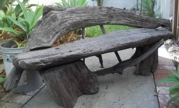 This is the small bench. It's almost 5-feet long and takes two people to lift it.