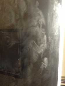 This is fun with hypertonic saline at a hotel. The sun was coming in the window and I thought it was cool looking to blow into the light. Yes, I have problems, like having to get up early on business trips to do treatments.