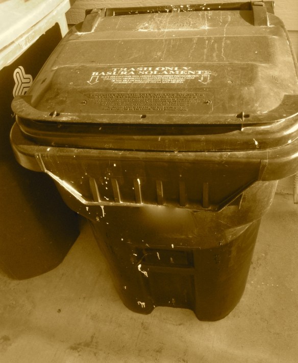 Who is that hiding in the trash can? It's the unknown jack-in-the-box.
