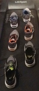 I rotate through shoes each day. So far, they've lasted a long time. Walk, walk, walk.